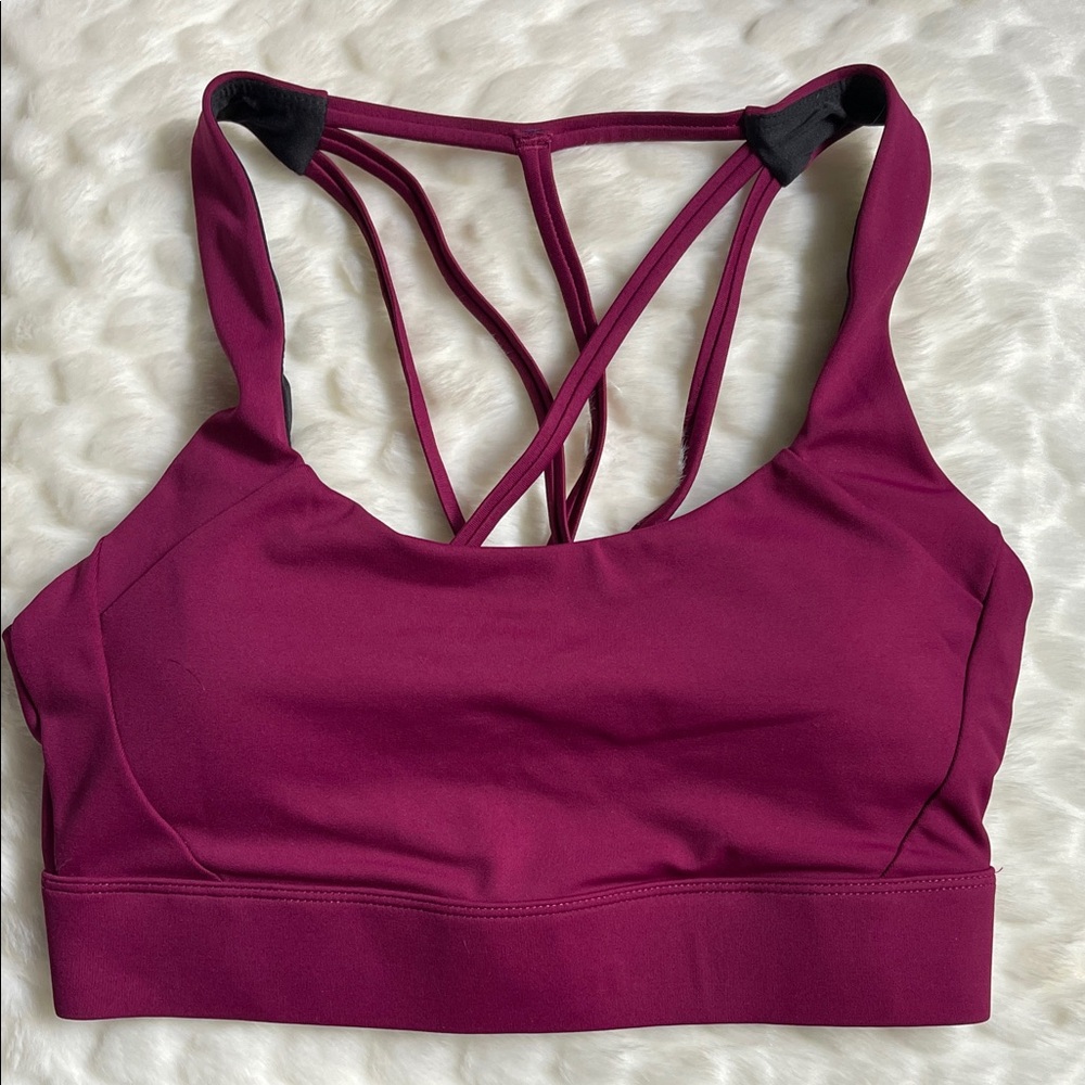 Zyia Cranberry Light n Tight Bra